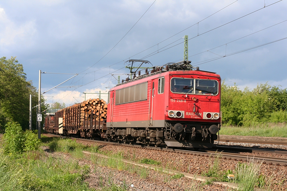 155 248 mit Gz in Richtung Weienfels (Schkortleben, 16.05.2012)