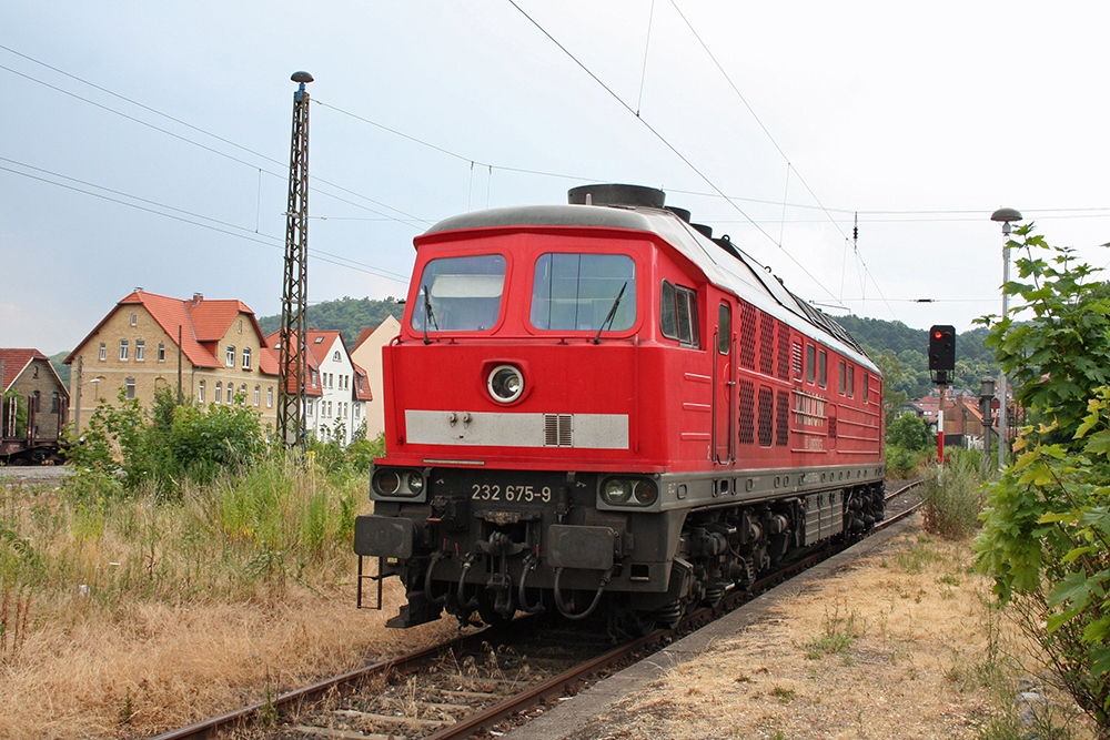 232 675 abgestellt in Blankenburg/Harz (11.07.2010)
