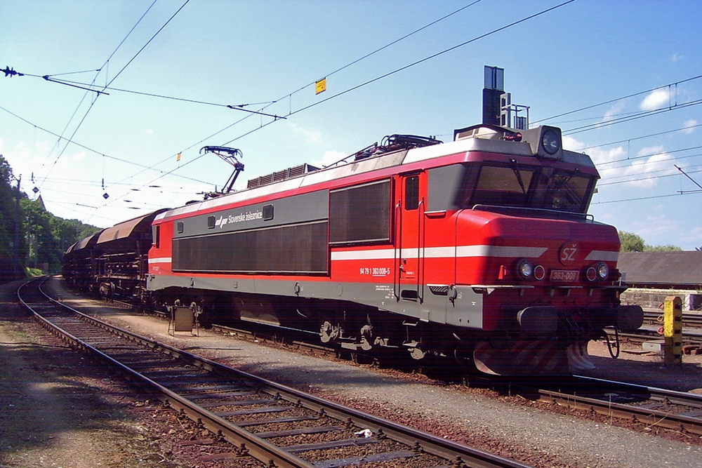 363 008 mit Gterzug Richtung Maribor in Spielfeld-Strass (24.06.2007)