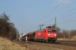 152 065 mit Gz in Richtung Naumburg/Saale (Schkortleben, 06.03.2012)