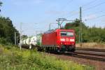 185 175 mit einem Gz in Richtung Naumburg/Saale (Schkortleben, 01.08.2013)