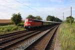110 489 mit dem „Orient-Express“ von Dresden nach Calais (Schkortleben, 11.07.2012)