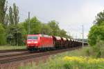 185 160 mit Gz in Richtung Grokorbetha (Schkortleben, 16.05.2012)