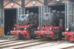 Suddeutsches Eisenbahnmuseum Heilbronn/281714/86-457-und-80-014-im 86 457 und 80 014 im Sddeutschen Eisenbahnmuseum Heilbronn (22.07.2012)