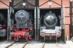 23 105 und 231 K 22 im Sddeutschen Eisenbahnmuseum Heilbronn (22.07.2012)